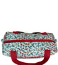 Large wash bag in Liberty cotton, floral toiletries bag with handles and pocket. - Image 3