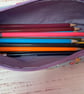 Unicorns and rainbows fabric long pencil case - Image 3