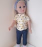 KNITTING PATTERN PDF Sail Away Headband for Doll - Image 4