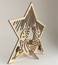 Freestanding wooden nativity cut-out - Image 3