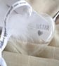 Sister Memorial Feather Bauble, In Memory of Sister, Heart Glass Christmas Ornam - Image 3
