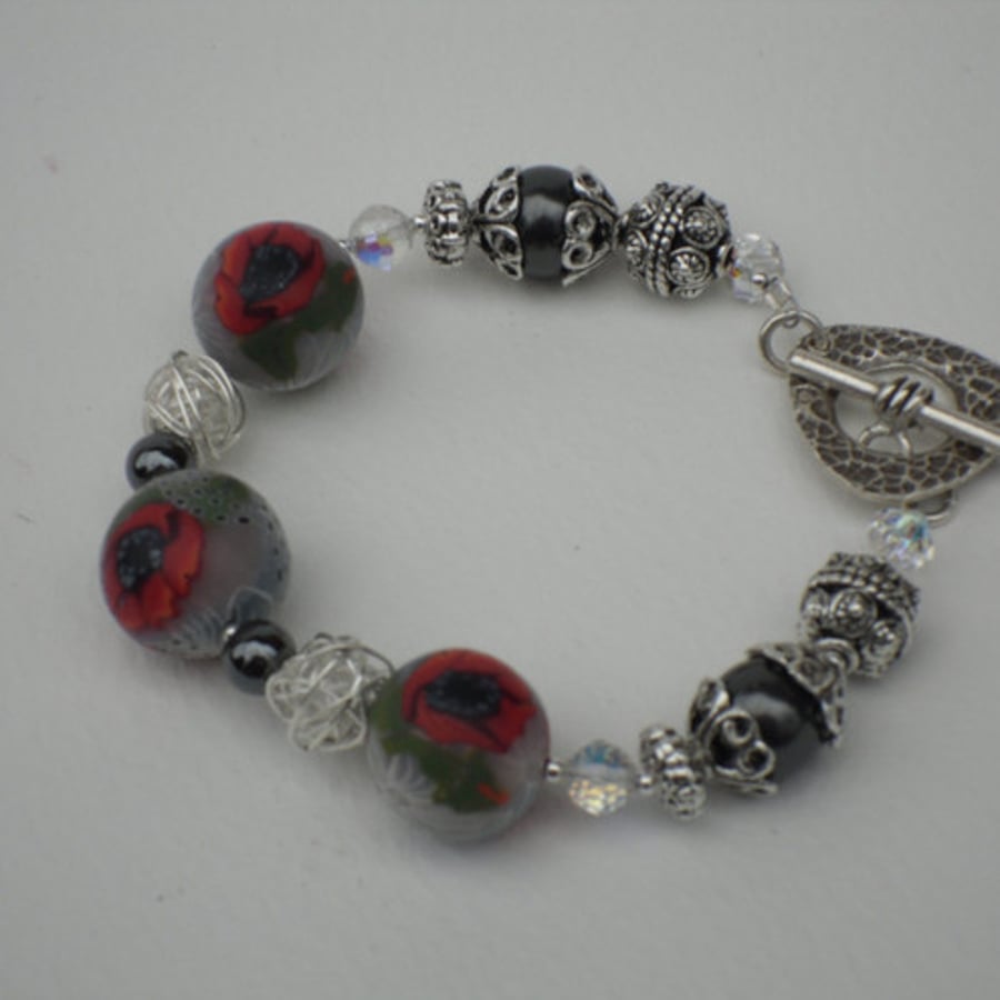 Poppy & Pearl Bracelet