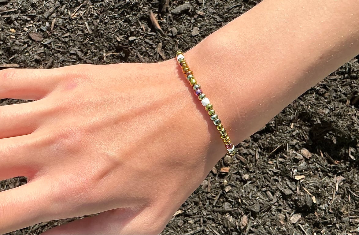 Seed Bead Bracelet. Glass Bead Bracelets. Boho Style Bracelet. Beach Bracelets. 