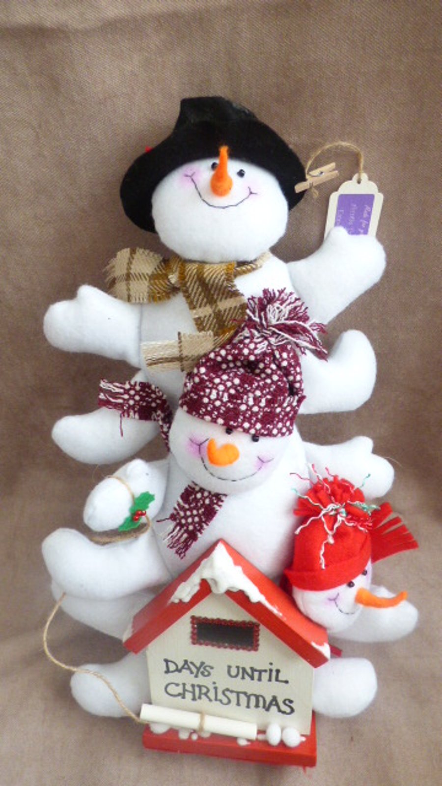 Handmade 3D Snowman Advent Calendar 2 