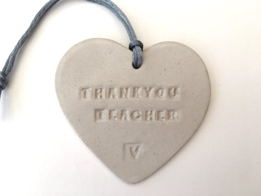 Loveheart hanger, ceramic lovehearts, gift idea, home decor, pottery,