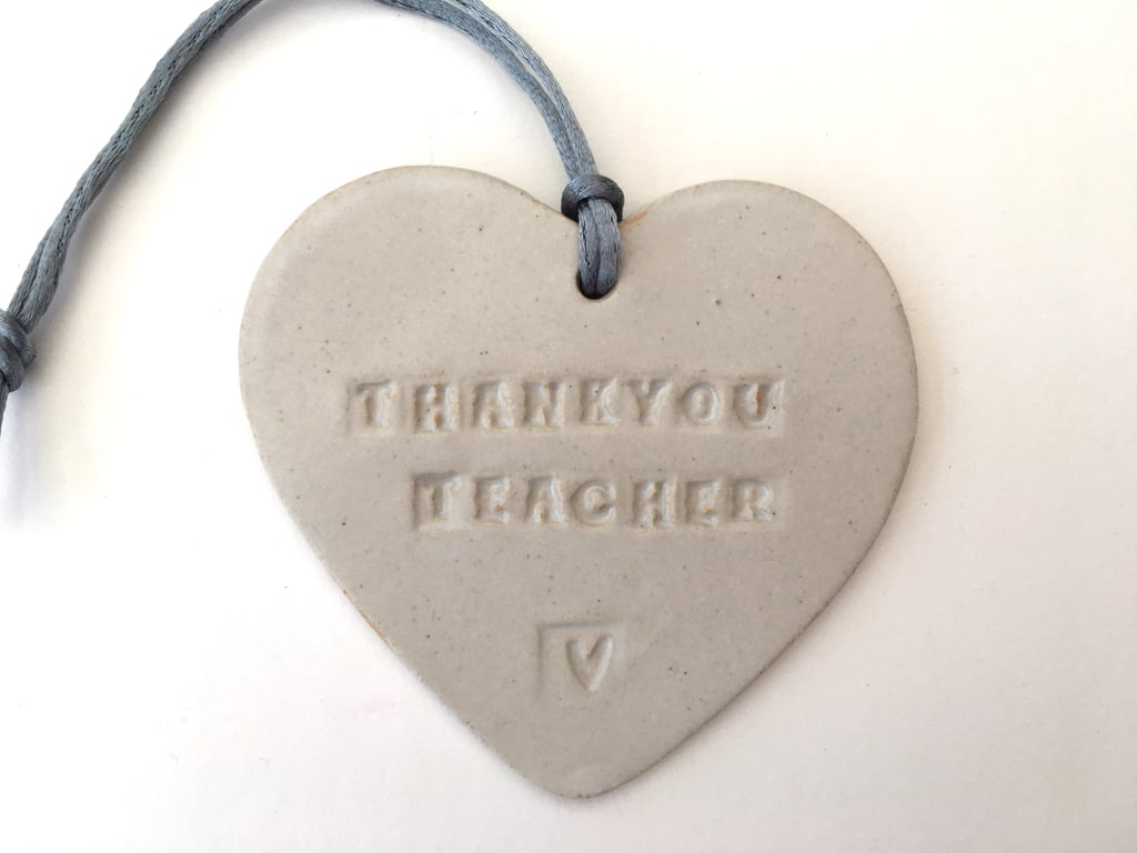 Loveheart hanger, ceramic lovehearts, gift idea, home decor, pottery,