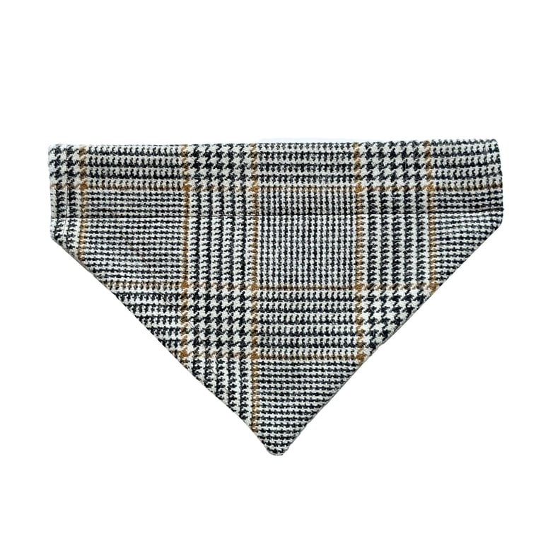 Medium Dog Bandana, Over the Collar Dog Bandana-Checked Design-GFD47