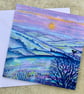 Moorland Sunset, Blank Greetings Card - Image 1