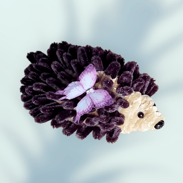 Handmade Hedgehog Desk Decoration- Cute Pipe Cleaner - Personalised Animal Gift