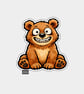 Funny Snarky Vinyl Sticker For Adults - Unhinged Bear