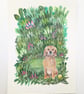 Ned's Garden - Mixed media. Colourful. Unique. Floral. Paper only  - Image 2