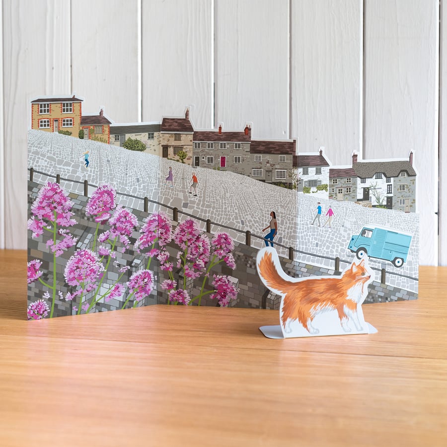 Gold Hill, Shaftesbury, fold out scene