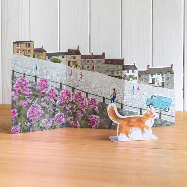 Gold Hill, Shaftesbury, fold out scene