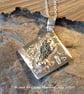 Fine Silver Pendant with Mineral Accents - Image 2