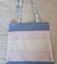 Handmade Trans Pride tote bag - Image 1