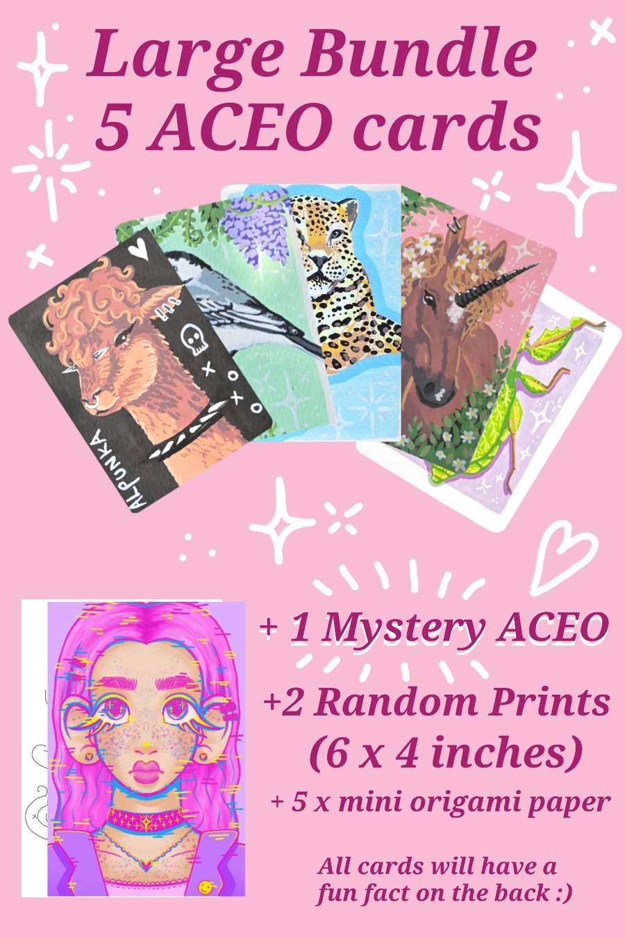 Custom ACEO Bundle - Animal Series