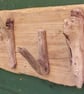 Driftwood  rack holder four wooden hooks car, shed, garage, beach hut keys - Image 4