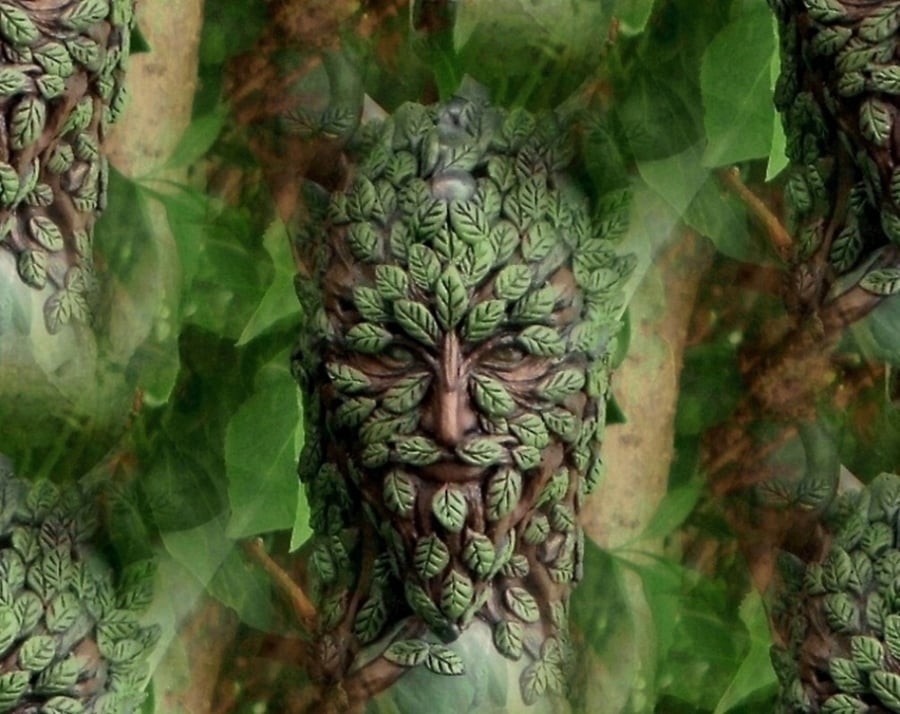 The Green man - Nature spirit fridge magnet