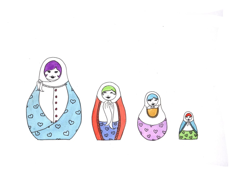 Russian Doll Illustration