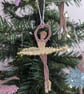 Embroidered Ballerina Ornament: Lacey Hanging Dancer Decoration - Image 6
