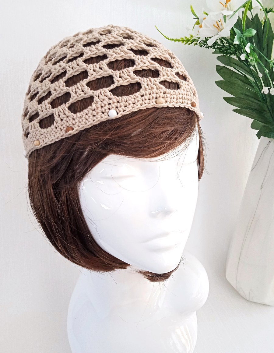 Summer Hat Crochet Mesh Hat Pattern Jasmine Summer/Beach Hat