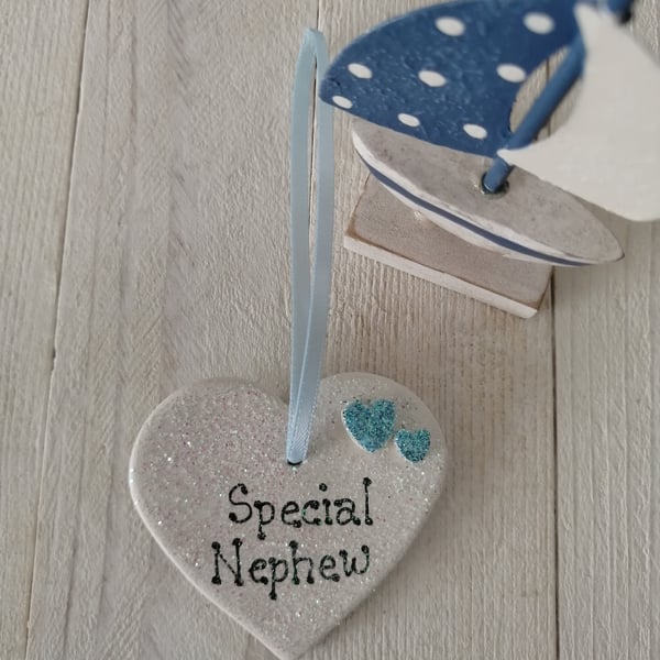 Small Ceramic Heart - Nephew