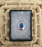 Oval Pendant in Peacock Colours - Image 1