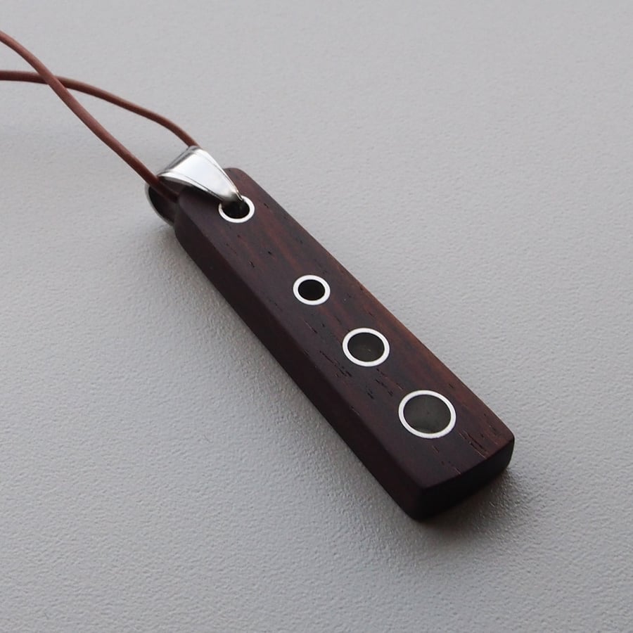 Cocobolo & Aluminium Pendant, Made to Order