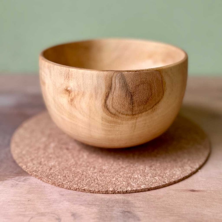 'Gathered' Hand Turned Sycamore Wood Vessel