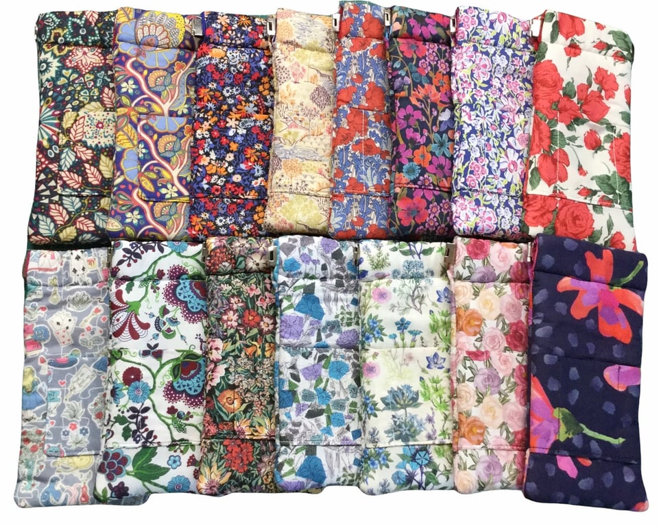 Liberty fabric floral snap shut glasses case, spectacles pouch, sunglasses flex 