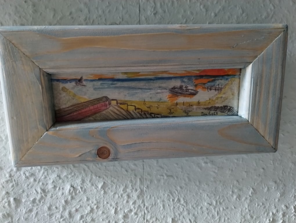 cliff top view of beach