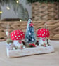 Handmade Wooden Toadstool Christmas Decoration  - Image 2