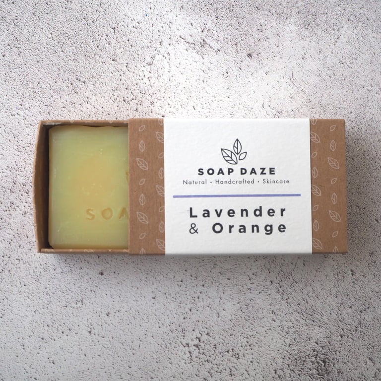Lavender and Orange handcrafted soap, natural, vegan soap, essential oils