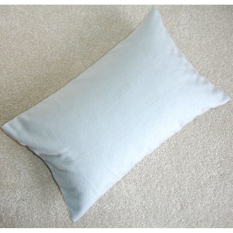 Tempur Travel Pillow Cover 16x10 SMALL Brushed Cotton Grey 16" x 10" Flannelette