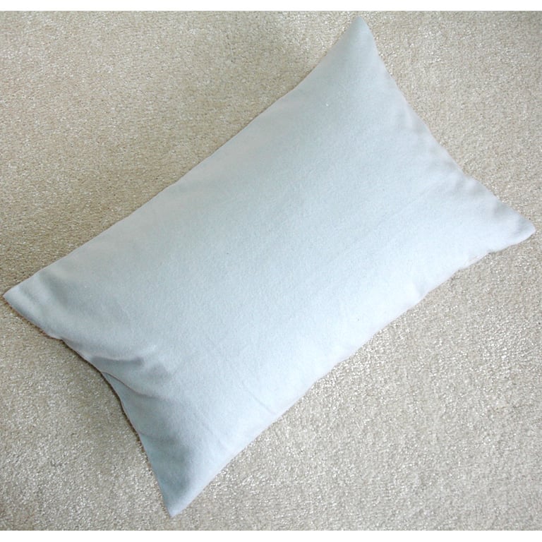 Tempur Travel Pillow Cover 16x10 SMALL Brushed Cotton Grey 16" x 10" Flannelette