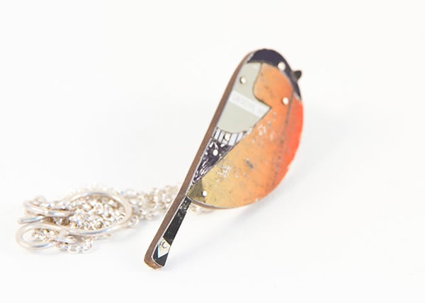 Bullfinch Tin Necklace