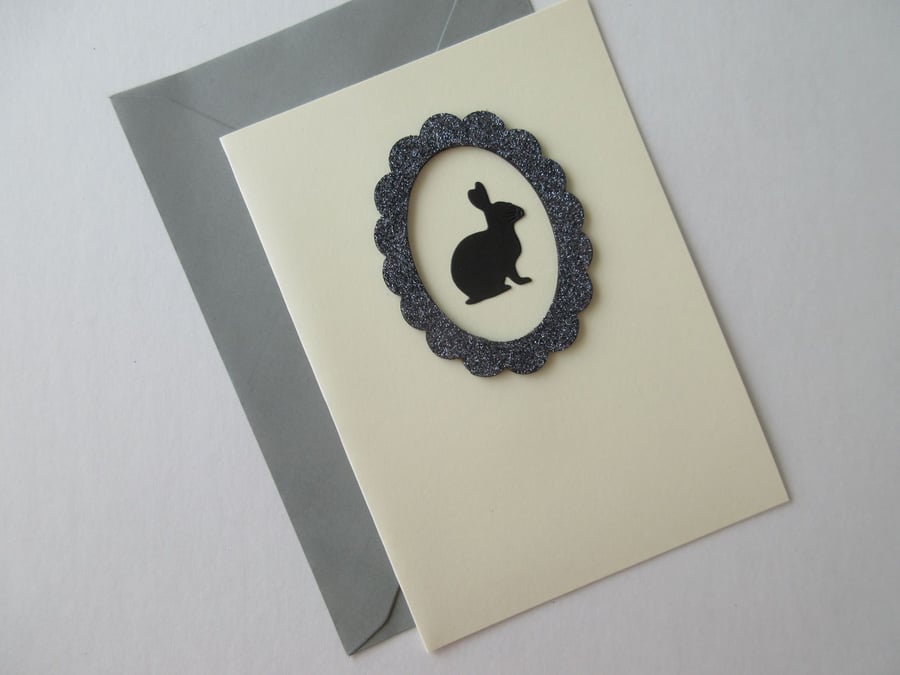 Pet Sympathy Card Rabbit Bunny Rainbow Bridge Condolences Card