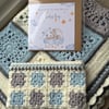Cot blanket, pouch and card (gift set for baby boy)