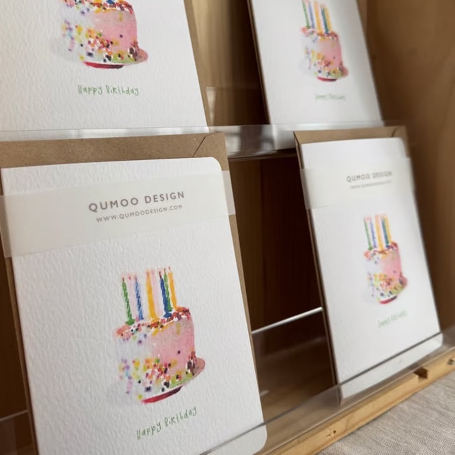  Birthday Cake Card (QM 303)