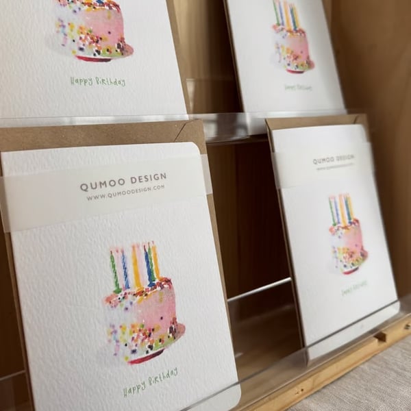  Birthday Cake Card (QM 303)