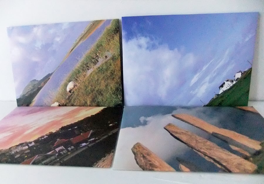 Scottish Islands Handmade Envelopes – upcycled from a Scottish Islands calendar 