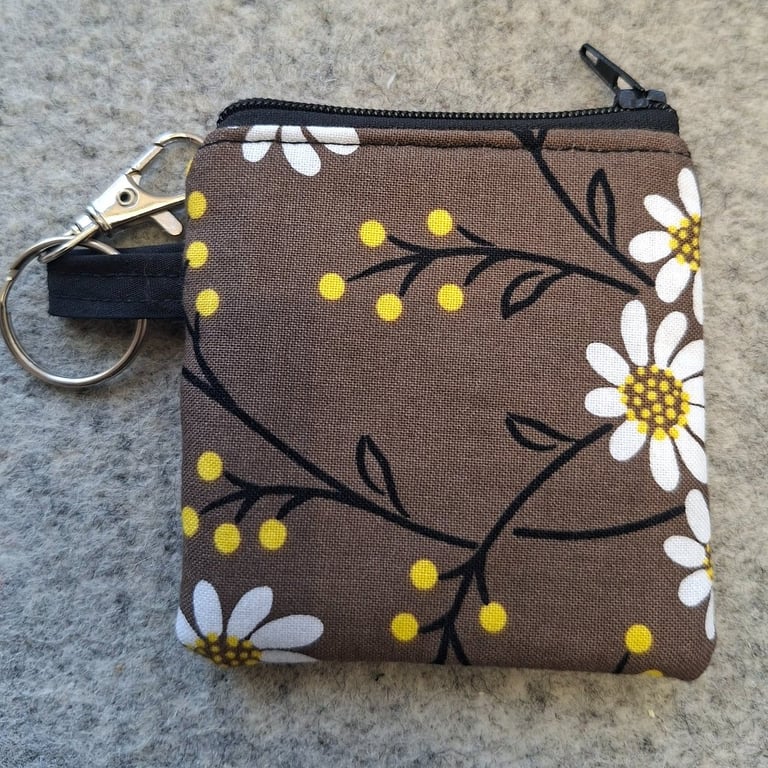 Mini Coin Purse, Mini Zip Purse, Keyring Coin Purse