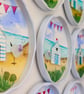 Handmade Beach Hut Fridge Magnet, Meaningful Coastal Keepsake Gift - Image 7