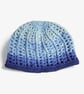 Crocheted Ocean Ripple Beanie Hat - Image 3