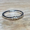 Handmade Sterling Silver & 9ct Gold Ring