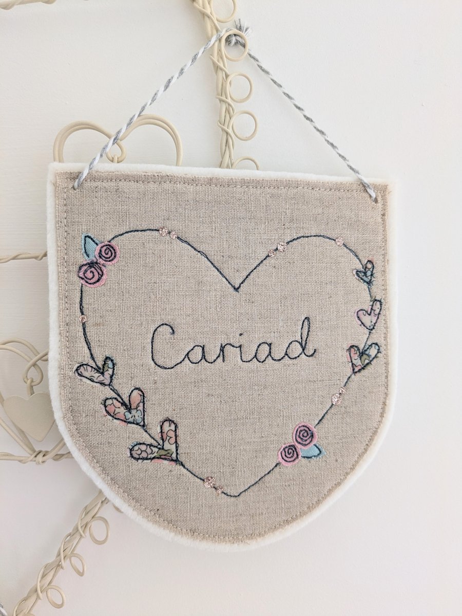 Cariad Heart Hanging Decoration 