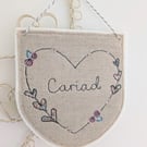 Cariad Heart Hanging Decoration 