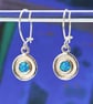 Opal earrings, modern earrings, handmade earrings, designer earrings, gemstones - Image 5