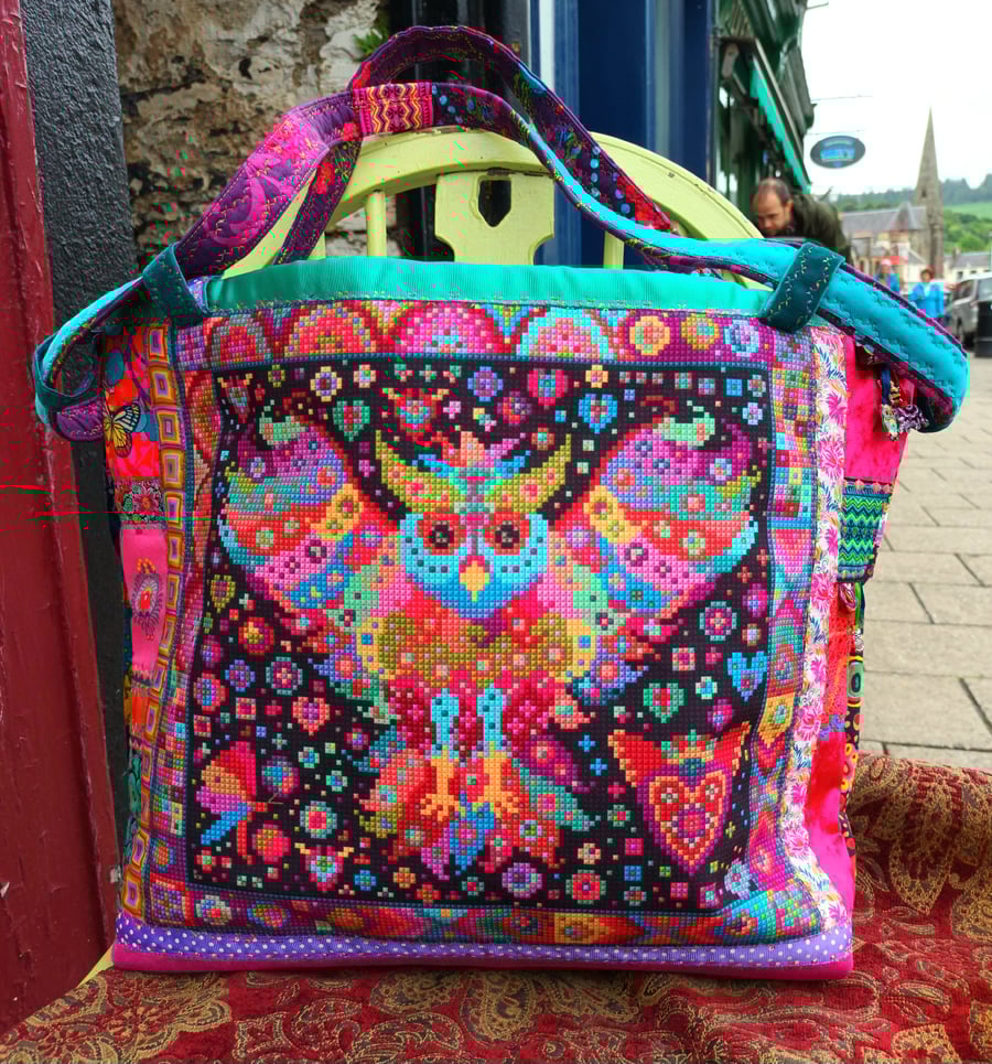 Fabulous Mexican Owl Handbag,  Large, Holiday,  Sightseeing 