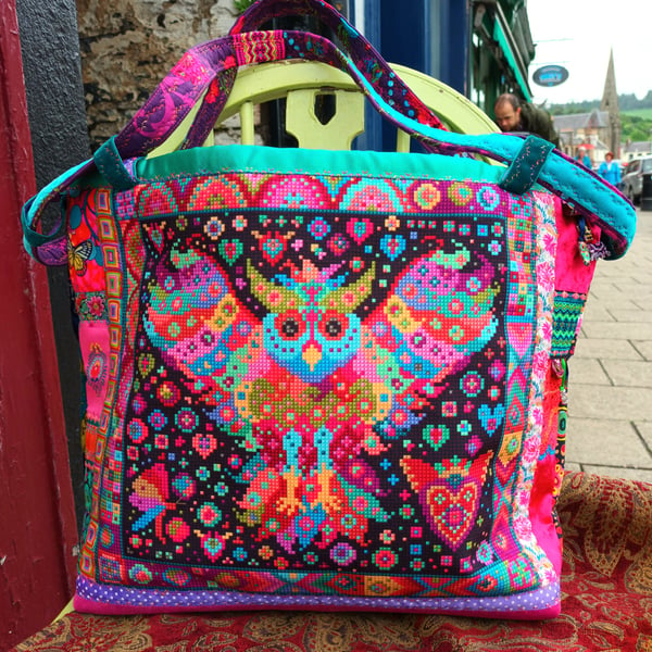 Fabulous Mexican Owl Handbag,  Large, Holiday,  Sightseeing 